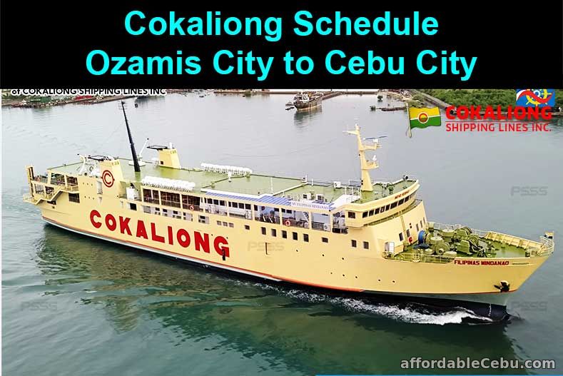 Cokaliong Ferry Schedule: Cebu to Ozamis and v.v.
